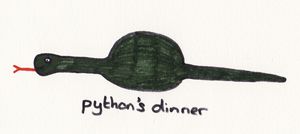 The Python\'s Dinner, by Tanya Gilzean